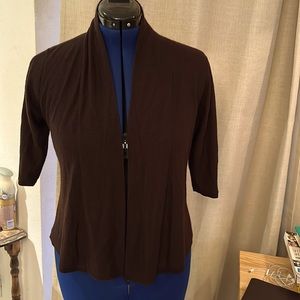 Small Eileen Fisher brown cashmere sweater. Lightly used.